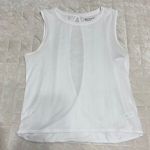 Athleta Open Back White Sleeveless Top XSP